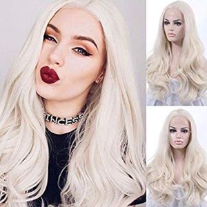 K’RYSSMA LACE WIG PLATINUM BLEACH BLONDE SYNTHETIC